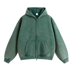 Sweats à capuche entièrement personnalisés, délavés au soleil, 500 g/m², 450 g/m², 100 % coton molletonné, lourd, délavé à l'acide, unisexe, hiver, haute qualité - Product Image 5