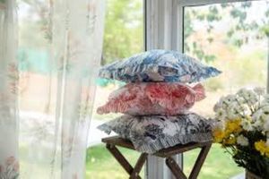 Funda de cojín suave y elegante de algodón con estampado, funda de cojín de lona de tamaño personalizado para funda de cojín de lona de algodón liso en blanco - Product Image 2