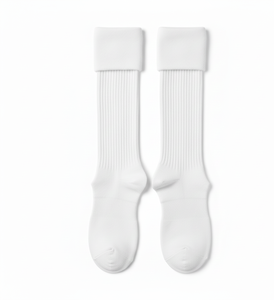 Chaussettes longues pour femmes GentleStride, coton riche, respirantes, extensibles, coupe régulière, multicolores, confort quotidien, lot - Product Image 2