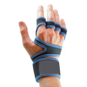 Vente en gros en usine Gants de fitness OEM Logo personnalisé Soutien du dos Gants d'haltérophilie en cuir Gants réglables pour dragonne - Product Image 5