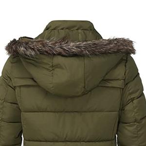 Parka d'hiver réversible pour hommes, manteaux d'extérieur imperméables avec long épaississement, veste grande taille Vêtements Canada - Product Image 6