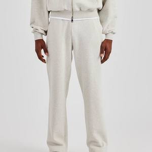 สเวตเตอร์คอกลมของผู้ชายชุดวอร์มโอเวอร์ไซส์สำหรับออกกำลังกายแบบเรียบๆ2025ออกแบบได้ตามต้องการ - Product Image 4