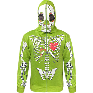 Fournisseur de vêtements de rue OEM, vente en gros, sweat à capuche personnalisé avec fermeture éclair intégrale, sweat à capuche vierge pour homme, 100% coton, sweat à capuche pour homme avec double fermeture éclair - Product Image 6