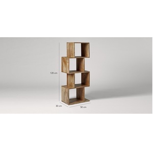 Meilleur Mangue Et Acacia Bois De Stockage Organisateur Présentoir Rack Réglable En Bois Bibliothèque De Bureau - Product Image 5