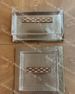 Plateau en nacre avec plateau ou sous-verres, incrustation d'os arabe en bois, nouvel arrivage de l'usine directe - Product Image 5