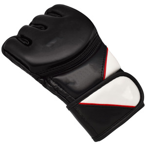 ถุงมือ MMA ของผู้ชายหนัง100% มีความชุ่มชื้นและสำหรับเวลโครสำหรับรัดข้อมือปรับแต่งได้สไตล์ไทย - Product Image 3