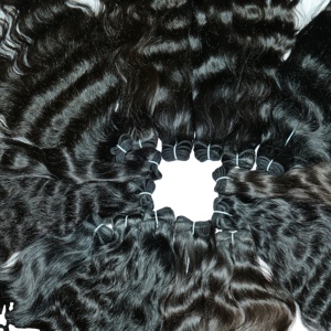 Paquetes alineados de cutícula 100% sin procesar Natural, venta al por mayor, procesamiento de ondas profundas, extensiones de cabello humano vietnamita de color natural - Product Image 2