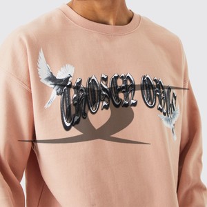 Sweat-shirt à col rond en coton personnalisable pour homme Pull-over d'hiver chaud avec sweat-shirt thermique en crochet en éponge française - Product Image 3