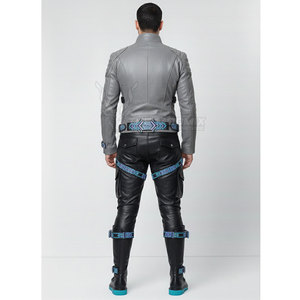 ชุดแข่งรถมอเตอร์ไซค์หนังแท้ พร้อมหัวเข็มขัด สำหรับผู้ชาย ทนทาน วัสดุพรีเมียม ปรับขนาดได้ ระบายอากาศได้ดี - Product Image 6