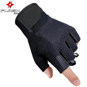 Venta al por mayor Fitness transpirable ventilado medio dedo guantes de levantamiento de pesas hombres ejercicio duradero deportes entrenamiento bicicleta de carreras - Product Image 2