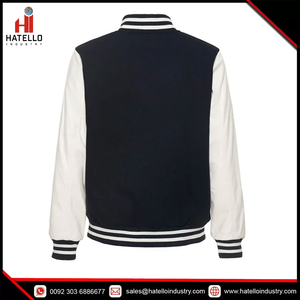 Blouson aviateur Letterman Varsity pour hommes personnalisé en gros manteau de baseball de l'université avec sublimation manteau vierge pour hommes - Product Image 3