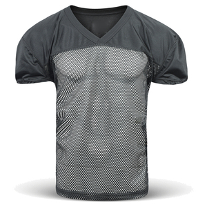 Maillots d'entraînement de football 100% polyester, tissu en maille mélangée respirant, maillot de football personnalisé avec le nom du joueur, unisexe adulte - Product Image 1