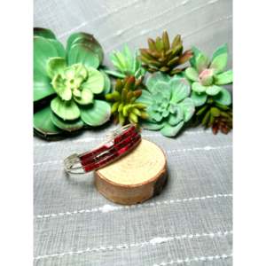 Jamie Johnson Rose Dahlia & Sterling <b>Silver</b> Fashion <b>Cuff</b> <b>Bracelet</b> - Product Image 2