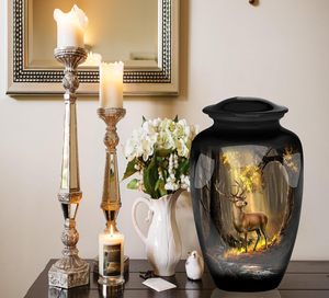 Suministro al por mayor de urnas de cremación de metal para adultos de exportador indio, urnas funerarias para decoración conmemorativa de cenizas - Product Image 2