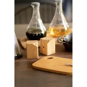 Ensemble sel et poivre en bambou du Kerala, outils écologiques pour herbes et épices - Product Image 4