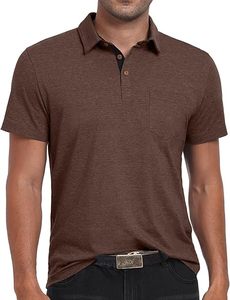 เสื้อโปโลผู้ชายคุณภาพสูงแบบเรียบง่าย สไตล์ลำลอง ปักโลโก้ได้ตามต้องการ มีกระเป๋าเสื้อ สีพื้น แขนสั้น - Product Image 5