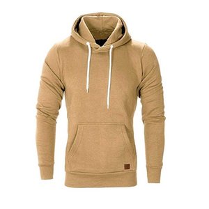 Sweats à capuche personnalisés pour hommes vêtements d'hiver en gros pull-over en éponge française polyester/coton teinté couleurs personnalisées tailles de haute qualité - Product Image 3