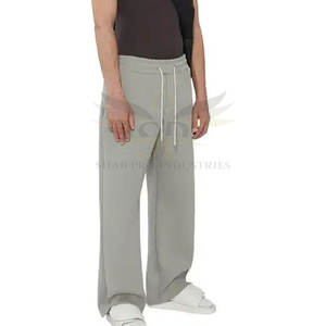 Pantalones holgados de lana de talla grande para hombre, ropa de entrenamiento para uso en exteriores, pantalones holgados de lana de algodón 100% para hombre - Product Image 2