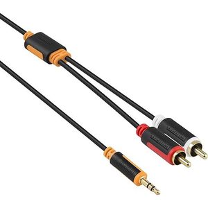 Cavo Audio Y-Splitter Mumbi 3.00m da 3.5mm Maschio a 2x RCA Maschio con Contatti Placcati Oro - Convertitore e Splitter - Product Image 2