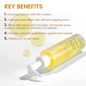 プライベートラベルココアバターフォーミュラスキンセラピークレンジングオイル穏やかなメイクアップリムーバーローズヒップオイルとビタミンC - Product Image 5