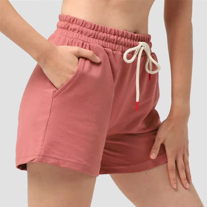 Baumwolle professioneller Hersteller 100 % Baumwolle hohe taille Damenshorts leicht Frauen Fitnessshorts