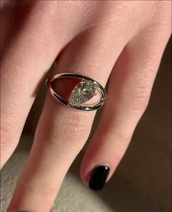 Anillo de Compromiso con Diamante Cultivado en Laboratorio, Corte Brillante, CVD, Oro Blanco Sólido de 14K, Joyería Fina, Anillo Solitario para Mujer, Diamante Creado en Laboratorio - Product Image 4