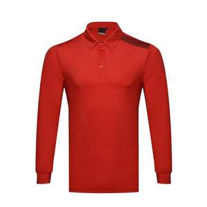 เสื้อโปโลสำหรับผู้ชายเสื้อโปโลเข้ารูป1/4หน้ามีซิปเสื้อกอล์ฟเสื้อโปโลผ้าคอตตอน100% ดีไซน์ตามสั่ง - Product Image 4