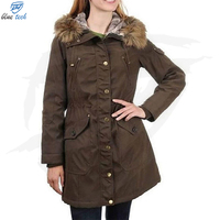 Nouvelle Veste Parka Longue en Laine Épaisse et Chaude pour Femme, Grande Taille, Style Streetwear, avec Bordure en Fourrure, Boutons et Rembourrage en Duvet de Canard Blanc – Vente en Gros