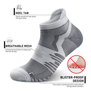 Alta calidad ODM Low Cut transpirable acolchado Algodón elástico Atlético correr gimnasio deporte calcetines logotipo personalizado Vietnam fábrica inferior - Product Image 3