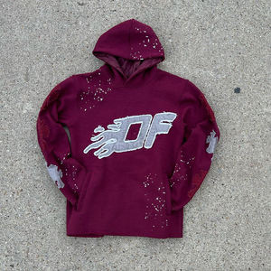 Fabricante al por mayor Streetwear 100% algodón Vintage Splash Print Thermal Vintage Hoodie Acid Wash Hoodie - Product Image 2