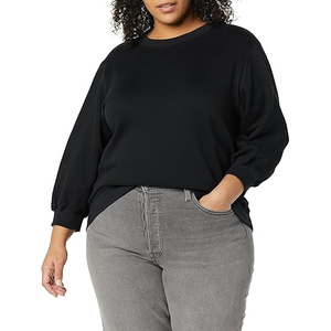 Sudaderas de Mujer de Algodón Grueso, Corte Holgado, Cálidas, Cómodas, Cuello Redondo, Transpirables, Suaves para el Día a Día, Listas para Usar en la Calle - Product Image 3