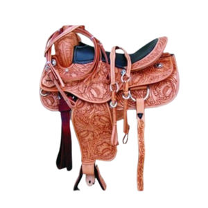 Vente en gros écologique de haute qualité 100% cuir naturel selle de cheval western selle équestre2025 - Product Image 1