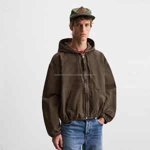 Vêtements de sport en coton biologique de haute qualité pour hommes 100% sweat à capuche en coton biologique vierge surdimensionné sweat à capuche lourd pour hommes - Product Image 3