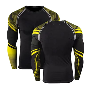 Último diseño Men Fighting Training Rash Guard para ropa deportiva Protector de erupción personalizado de alta calidad para hombres - Product Image 1