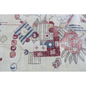 Alfombra Turca de 9.4x13.1 pies (288x400 cm), Alfombra Vintage con Diseño Floral Azul - Product Image 5