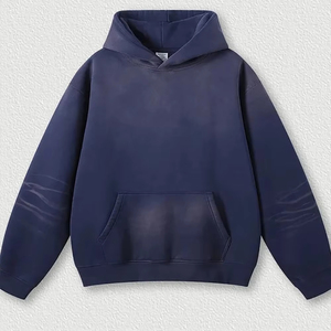 Conjunto de Chándal de Invierno Unisex con Lavado Ácido, Personalizado OEM, Sudadera con Capucha Oversize, Pantalones de Chándal de Forro Polar, Estampado de Logotipo, Tallas Grandes 100% - Product Image 5
