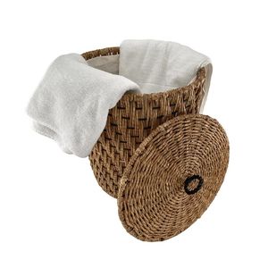 Organized Look! Handwoven Eco-Friendly <b>Seagrass</b> <b>Storage</b> <b>Basket</b>/Laundry <b>Basket</b> Multifunction Design Wholesale Handicraft Vietnam - Product Image 3
