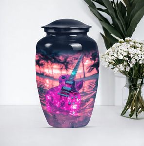 โกศกีตาร์สำหรับขี้เถ้าขี้เถ้าสำหรับผู้ใหญ่สำหรับผู้หญิงขี้เถ้ากระดูกมนุษย์สำหรับงานศพแม่โกศกำหนดขนาดได้ - Product Image 6