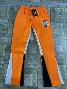 กางเกงสเวตเตอร์ผ้าฟลีซแบบพับเก็บได้สำหรับผู้ชายกางเกงผ้าฟลีซด้านหน้าเรียบแบบสตรีทระบายอากาศได้ดีเป็นมิตรกับสิ่งแวดล้อม - Product Image 3