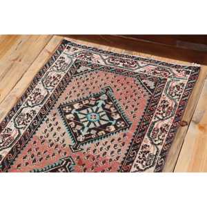 Vintage 2.6x9.7 ft <b>Runner</b> Rug, Turkish Rug, <b>Red</b> Paisley Rug - Product Image 5