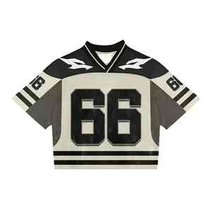 เสื้อเจอร์ซีย์ฟุตบอลผู้ชายสไตล์อเมริกันสไตล์วินเทจขนาดใหญ่แห้งเร็ว - Product Image 3