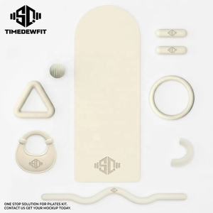 Kit de Yoga et Pilates Personnalisé : <span class=keywords><strong>Barre</strong></span> de Musculation, Tapis, Haltères en Silicone Pliables, Lestes de Cheville Ajustables, Ballon de Yoga Écologique Sans PVC - Product Image 5