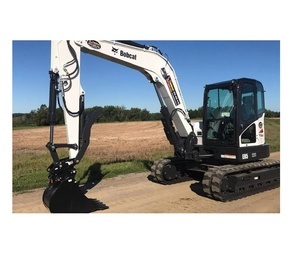 Excavatrice Bobcat E85 à vendre, faible nombre d'heures, système hydraulique puissant, prête pour la construction professionnelle, l'aménagement paysager et la démolition - Product Image 2