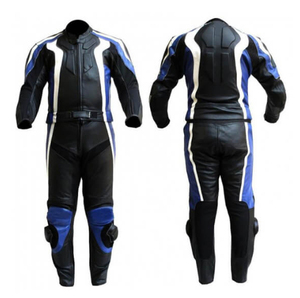Custom Factory Wholesale Men's Leather Motorcycle Suit – 2-Piece CE Armored Cowhide Leather <b>Racing</b> <b>Jacket</b> and Pants Set - Product Image 2