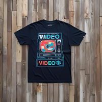 T-shirts imprimés sur le devant, tricotés 100% coton, respirants, anti-boulochage, anti-plis, col rond, coupe classique, décontractés pour hommes et femmes