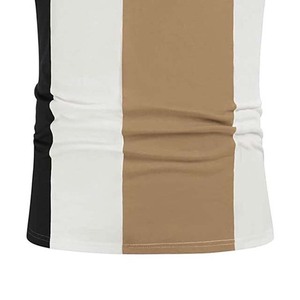 Ropa de hombre de manga corta de calidad Premium de color de bloque, polos de estilo callejero, camisas de algodón transpirable de talla grande para hombre - Product Image 6