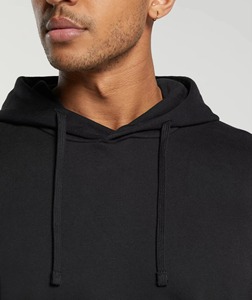 เสื้อมีฮู้ดผ้าคอตตอนทันสมัยเสื้อผ้าแนวสตรีทผ้าฟลีซลำลองชุดเล่นกีฬายิมพร้อมฮู้ดปรับได้และมีกระเป๋าพิมพ์โลโก้ - Product Image 4