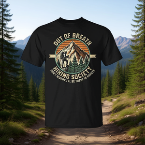 Camiseta para excursionistas de montaña de Out of Breath Society, colección de equipo de senderismo y bolsas impermeables - Product Image 3