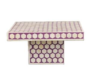 Support à gâteau en incrustation d'os de qualité supérieure, fait à la main, piédestal de service élégant, support rond pour desserts pour boulangerie, hôtel et événements - Product Image 2