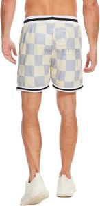 Shorts de rugby décontractés à taille haute avec logos brodés personnalisés, mélange polyester/coton, fabriqués en usine éco-responsable au Pakistan - Product Image 6